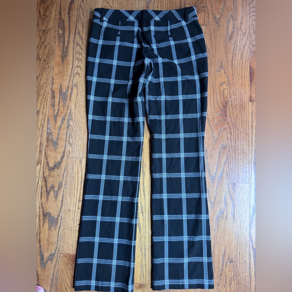 Express “Editor” Black and White Plaid Pants Slacks Size 4R - Picture 5 of 12